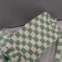 Gilprop 6 Pcs Checkered Makeup Bag for Purse Small Cosmetic Pouch Bulk Portable Zipper Makeup Pouch Travel Toiletry Organizer Gifts for Women Bridesmaid Wedding Party Favors (Green)