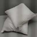 EDOW Throw Pillow Inserts, Set of 2 Lightweight Down Alternative Polyester Pillow, Couch Cushion, Sham Stuffer, Machine Washable. (White, 14x14)