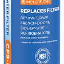 Crystala Filters Water Filter Compatible with XWFE (Built-in CHIP), Replacement for GE XWFE, XWF Refrigerator Water Filter Pack of 1 (1 Count (Pack of 1))