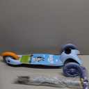 Self Balancing Kick Scooter with Light Up Wheels, Extra Wide Deck, 3 Wheel Platform, Foot Activated Brake, 75 lbs Limit, Kids & Toddlers Girls or Boys, for Ages 3 and Up