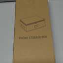 Coorganisers Wedding Dress Storage Box, Large Wedding Dress Preservation Box with 5 Cedar Wood Blocks, 30 Sheets of Acid-Free Tissue Paper, Microfiber Gloves, and Dust-Proof Bag-Beige&Linen Color