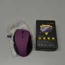 E-YOOSO Wireless Mouse for Laptop, Portable Optical Computer Mouse, 6 Buttons, Cordless 2.4GHz with USB Receiver, 5-Level 4800 DPI, 18 Months Battery Life, for PC, Chromebook, Windows, Mac(Purple)