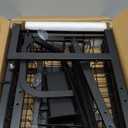 Dish Drying Rack Over The Sink - Large Capacity Stainless Steel Dish Drainer, Multifunctional Kitchen Organizer, Black, 11" D x 30"~33.9''W x 21.5" H