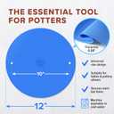 5 x Pottery Head Bat Mate - 12" Universal Pad for Pottery Bats for Better Stability - Anti-Slip Mat with Pin Holes for Pottery Wheel Bats - Ceramic & Pottery Tools for Trimming - Clay Sculpting Tools