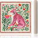 Pink Tiger Floral Mahjong Mat for Table
31.5x31.5 Inch; waterproof neoprene surface, non-slip backing, smooth tile play for American and Chinese mahjong nights