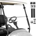 4.5mm Extra Thick Golf Cart Windshield Compatible with Club Car Precedent 2004-UP | Transparent Replacement Windshield for Club Car Precedent Gas & Electric Golf Cart Accessories