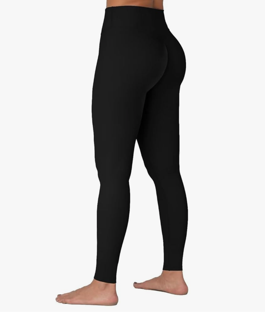 Sunzel Sunzfly Invisible Butt Scrunch Workout Leggings for Women, Butt Lifting High Waisted Gym Yoga Pants with Tummy Control L