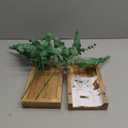 Dahey 2 Pack Wood Wall Planter Vase with Artificial Eucalyptus Farmhouse Wall Hanging Decor Pocket Planter for Indoor Fake Plants Greenery Flowers, livingroom Bedroom Kitchen Home Office Decoration (Medium, Natural)