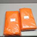2 x 20 Pack Disposable Plastic Tablecloth Rectangle, 54 X 108 Inch Premium Plastic Table Cover for Parties, Picnic, Camping, Birthday, Weeding (Orange, 54" X 108" Rectangle)