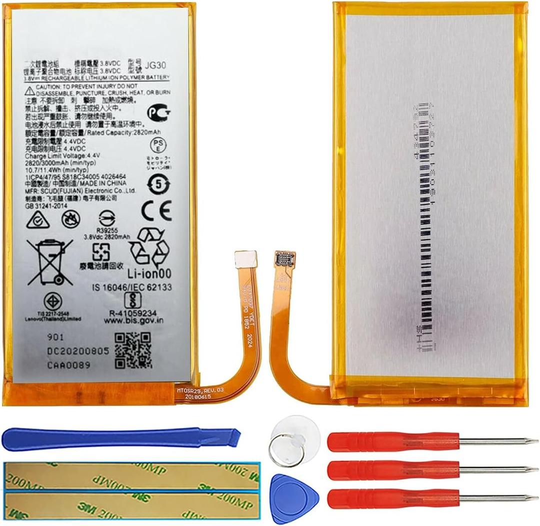 Duotipa JG30 Battery Compatible with Moto G7 XT1962-1, XT1962-4,XT1962-6,XT1962-5 with Repair Tool Kit