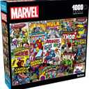 Buffalo Games - Marvel - Comic Book Collage - 1000 Piece Jigsaw Puzzle for Adults -Challenging Puzzle Perfect for Game Nights - Finished Size is 26.75 x 19.75
