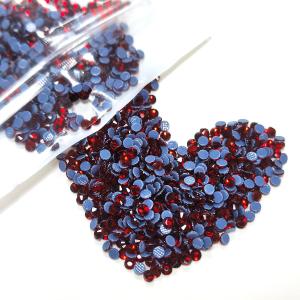 4320pcs SS10 Crystal Red Hotfix Rhinestones 3mm Flatback Hot Fix K9 Glass Round Siam Red Rhinestones Stone Gems Diamonds Crystals for Crafts Crafting Fabric Clothes Shoes Bag DIY Decoration