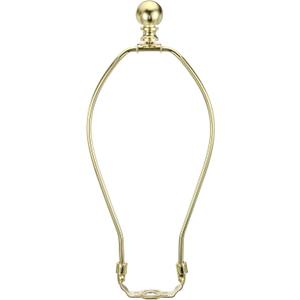 PATIKIL 9.5 Inch Lamp Harp Kit with Finial, 1 Set Detachable Lamp Shade Bracket Holder, DIY Lighting Accessories for Table Lamps Floor Lamps, Gold Tone