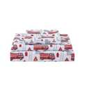 Softan Kids Bed Sheet Set, Boys Twin Size Sheets, Microfiber Kids Fitted Sheet and Pillowcase, Breathable and Silky Soft, 3 Piece Fire Engines Printed Twin Bed Sheet