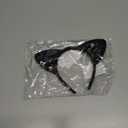 COCIDE Cat Ears Headbands Plastic Taylor Party Decorations Kitty Headbands for Girls Gabby Party Favors Birthday Supplies for Women Halloween Hair Accessories Hair Hoops Costume Black