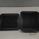 AUTOXBERT RV Exhaust Vent Fan, 2.4W 12V One-Way Silent Wind Air Ventilation Fan for Caravan, Motorhome, Camper, Black (with interior panel)