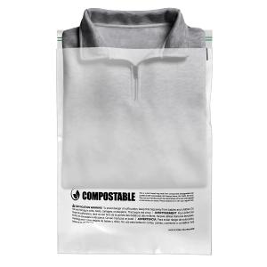 Eco Friendly Clear Poly Bags with Suffocation Warning - 10" x 13" (100 Count) - Strong Self Seal - Biodegradable Premium Frosted Bag for Packaging