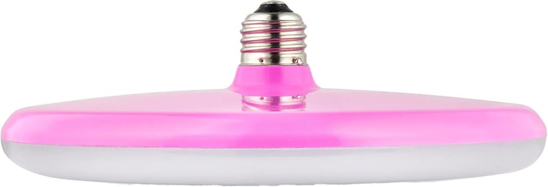 Sunlite LED UFO Pendant Light Bulbs, 15 Watts, 1250 Lumens, 3000K Warm White, Medium E26 Base, 120 Volts, 110 Degree Beam Angle, UL Listed, Indoor, Pink