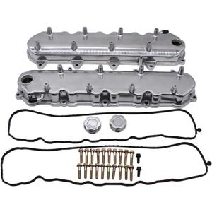 Polish GM LS Cast Aluminum Valve Covers with Coil Mounts Compatible with GM LT GEN V 5.3 6.2 LT1 LT4 L83