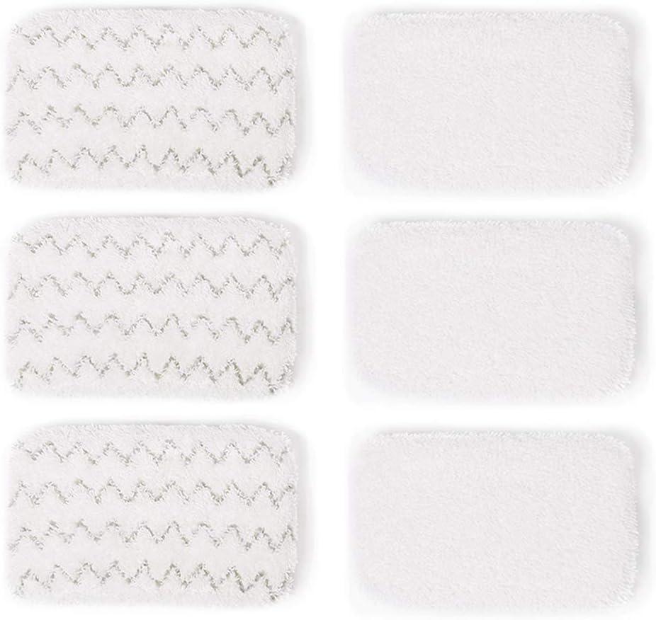 Steam Mop Pads for Bissell 1252 1606670 1543 1652 1132M 1530 11326 Symphony and Steam Vacuum Cleaner Series Replacement 6 Pack