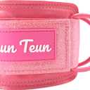 2 x Glitter Ankle Straps for Cable Machine, Women's Glute Kickback Attachments, Gym Cable Straps for Booty Workout, Leg Extension & Hip Abductors