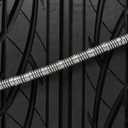 SCC Z-575 Z-Chain Extreme Performance Cable Tire Traction Chain - Set of 2,Silver