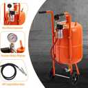 GarveeTech 10 gal Sand Blaster, 125 PSI Psi Pressure Air Sand Blasting Kit, 10 Gallon