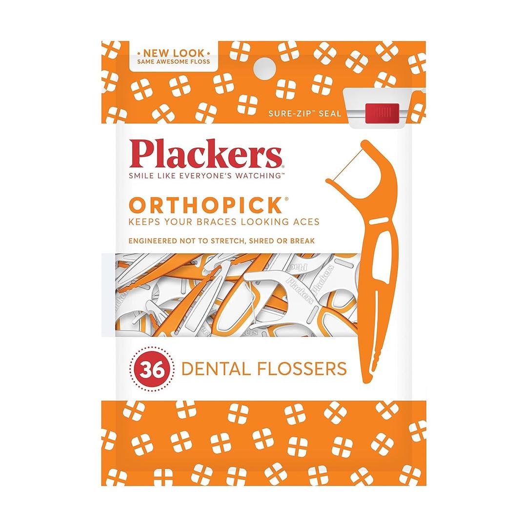 Plackers Orthopick Flossers 36 count (Pack of 3) Plackers Orthopick Flossers 36 count (Pack of 3)