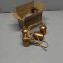 8 Large Rustic Vintage Cow Bells on Rope – Lucky Cow Bells Cluster, Handmade Metal Wall Hanging Décor for Home, Garden, Patio – Boho Farmhouse Bells on Rope Décor