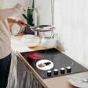 TUMOVO Halloween Gnome Burn Covers Electric Stove Nordic Magic Dwarf Round Stove Burner Cute Holidays Elf Gas Stove Burner Covers,Metal Stove Burner Cover Set of 4 Thanksgiving (White) 10InchesWx10'H (Artwork-21)