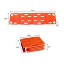 YUEWO Foldable Spine Board Stretcher Backboard for Patient, Transfer Backboard EMT Immobilization Portable Patient Transport Rescue Lightweight PE Plastics Ambulance Stretcher