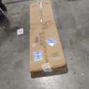 HOMCOM 3 Panel Room Divider, Folding Privacy Screen, 5.6' Room Separator, Wave Fiber Freestanding Partition Wall Divider, White