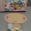 Wooden Tea Set for Little Girls Play Food Pretend Play Kitchen Accessories for 3 4 5 Years Old Girls and Boys Toddler Princess Tea Time Party Food Toys