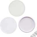 33pcs DIY Discs For Disc bound Notebook Planner Accessories Expander Disc fits for Tul, Levenger, Arc, Happy Planner, Talia(Super Clear White Clear Mixed,1.26inch/32mm)