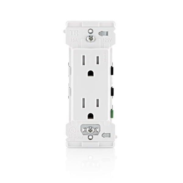 15 amps 125 V White Tamper Resistant Outlet 5-15 R 1 pk, Mfr: E5325-0SW-A