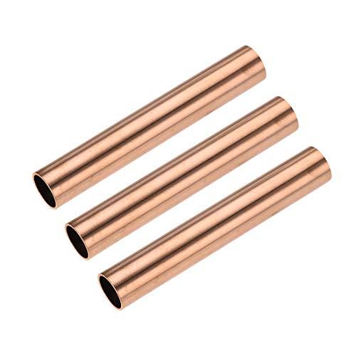 uxcell Copper Round Tube, 16mm OD 1mm Wall Thickness 100mm Length Straight Pipe Tubing 2 Pcs