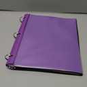 Tashkummy Pivotable Refillable Notebook, Upgraded 1 Inch 3 Ring Notebook Binder, 50 College Ruled Paper, 5 Subject Notebook with Dividers and Folder Pockets, Tabs- Purple