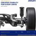 AISIN AFTERMARKET SABH-00933 Set of 2 Rear Suspension Shock Absorber - Compatible with Honda Odyssey 2005-2010