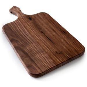 Brazos Home Dark Walnut Wood Cutting Board for Kitchen, Seasoned, Chopping Board, Wood Cheese Board, Charcuterie Platter, Ideal for Serving or Chopping Fruit, Vegetables, Cheese or Meat, 16 x 8, Large