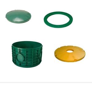 20X12 INCH TUF-TITE FOUR PIECE BUNDLE - 20X12 RISER, 20 INCH DOMED LID, 20 INCH RING ADAPTER & 20 INCH SAFETY LID
