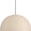 Large Paper Pendant Light with Cord and Canopy, 20in Off-White | Rice Paper Hanging Lamp, Japanese Japandi Wabi Sabi Lantern Lamp Chandelier for Living Dining Room Bedroom Kitchen 1 Pack
Visit the Fivemengo Store