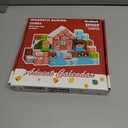 RiceBlock 100PCS Magnetic Blocks Toys for Kids, 7 Days Christma Advent Calendar, Science Learning Toys,Magnetic Cubes Building Blocks Toys for New Year (Pink)