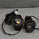 SUNVIE 12W Low Voltage Landscape Lighting Waterproof Outdoor In-Ground Lights Shielded LED Well Lights 12V-24V Warm White Landscape Lighting for Pathway Garden Fence Deck, 3 Pack with Wire Connectors