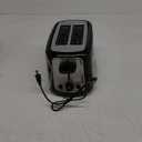 Toastmaster 2-Slice Toaster - Black with Stainless Steel - Kitchen Essential for Sandwich Bread & Breakfast Toast - Toaster with Wide Slots, High Rise Toast Lift & Cool-Touch Exterior