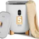 VEVOR Towel Warmers for Bathroom, 25 L Towel Warmer Bucket with Auto Shut Off for Spa Fits up to 5 Oversized Towels, Blankets, Clothes, Bathrobes, PJ's and More, Gray