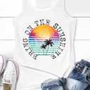 Womens Mandala Vintage Graphic Racerback Tank Tops Summer Casual Loose O-Neck Tanks Vest Vacation Classic-Fit Shirt Cami (White, S)