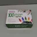 PREXTEX Christmas String Lights with Green Wire - 100 Count, 20 Ft Multicolored Christmas Tree Lights for Xmas Decorations Indoor and Outdoor - Incandescent String Light for Patios, Fences, Holidays