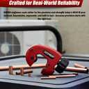 Mini Copper Pipe Cutter 1/8"-1-1/8" Tubing Cutter Tool  HVAC & Plumbing Tube Cutter for Copper, Aluminum, Brass  Close Quarters Pipe Cutting Tool  Heavy Duty Steel Blade  HCPRO