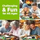 500 Piece Jigsaw Puzzles for Adults - Cats & Goldfish Aquarium Scene Colorful Kittens Book Puzzle with Letters on Back for Seniors Perfect for Game Night (23x15 Inch)