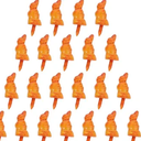 DOITOOL 50pcs Snowman Toy Nose Accessories Safe Plastic Carrot Nose for Christmas Crafts for Family Fun and Holiday Decorations